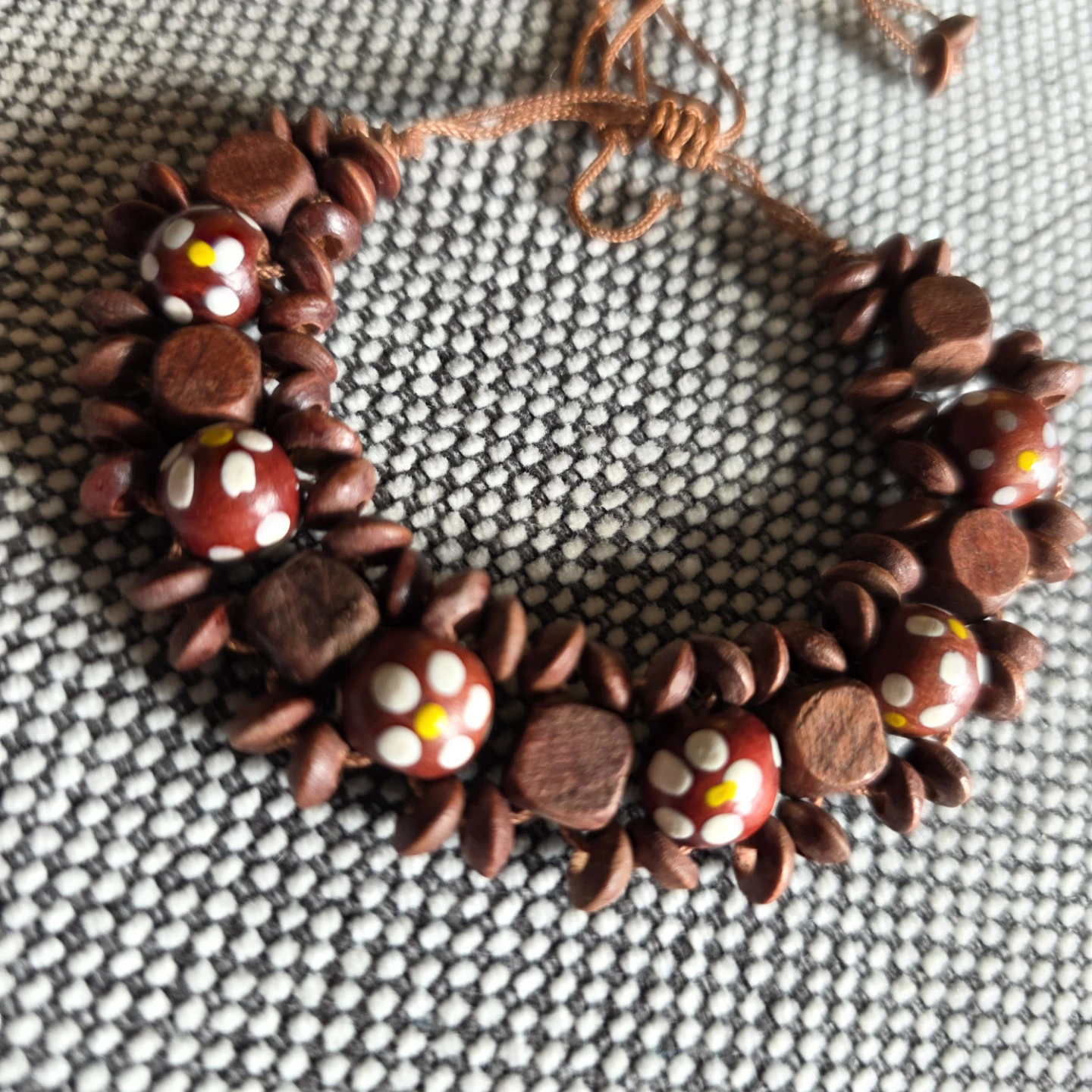 Handmade Wooden Bead Bracelet - photo 3