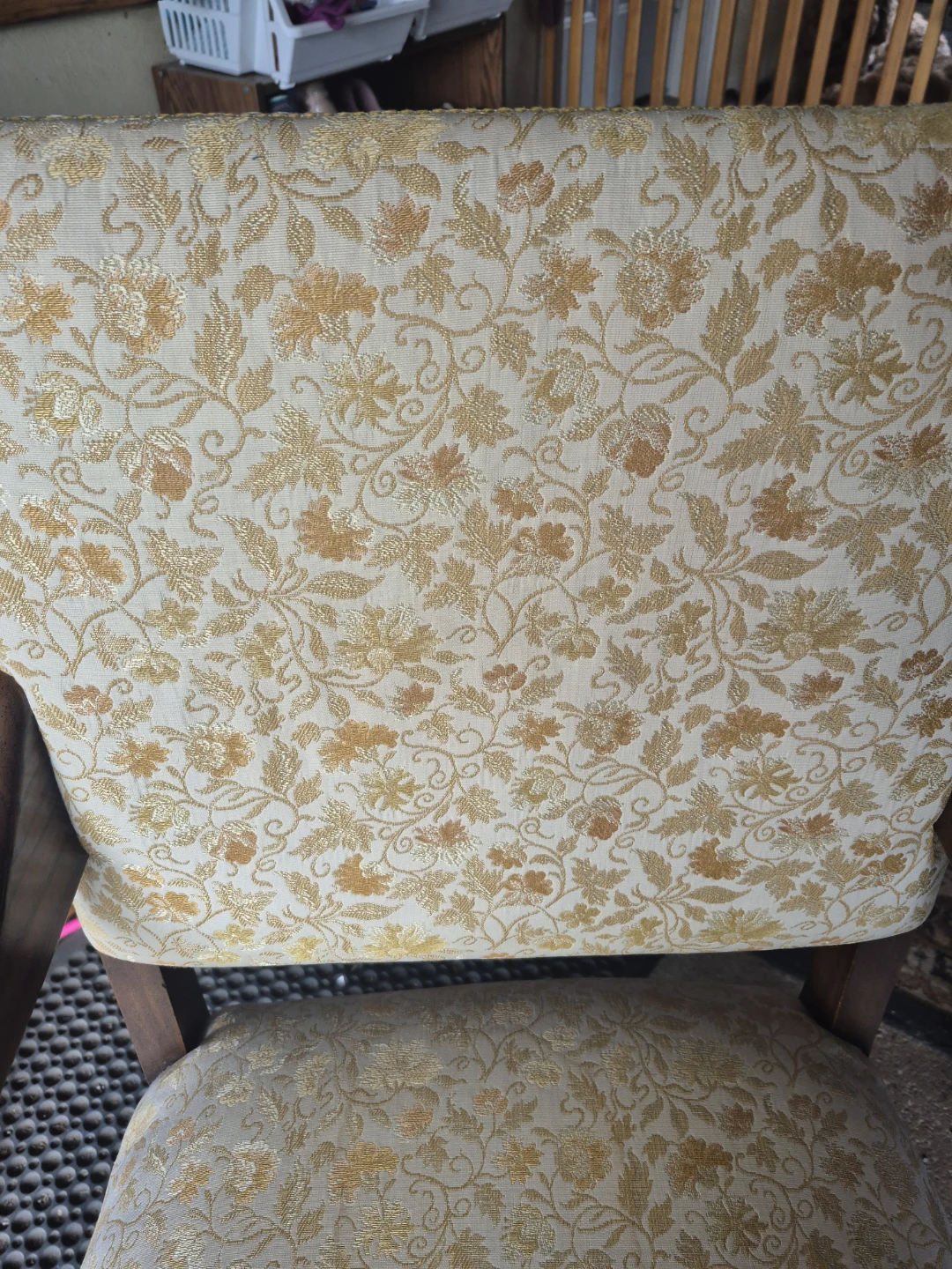 Vintage floral patterned armchair🏈 - photo 5