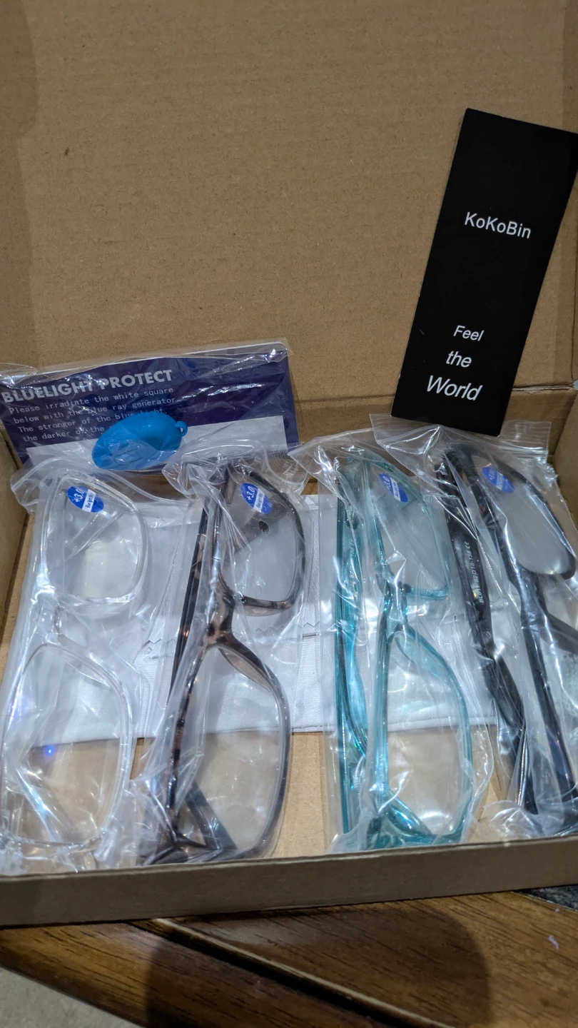 KOKOBIN  4 pack reading glasses with Blue light Filter.ter - photo 3