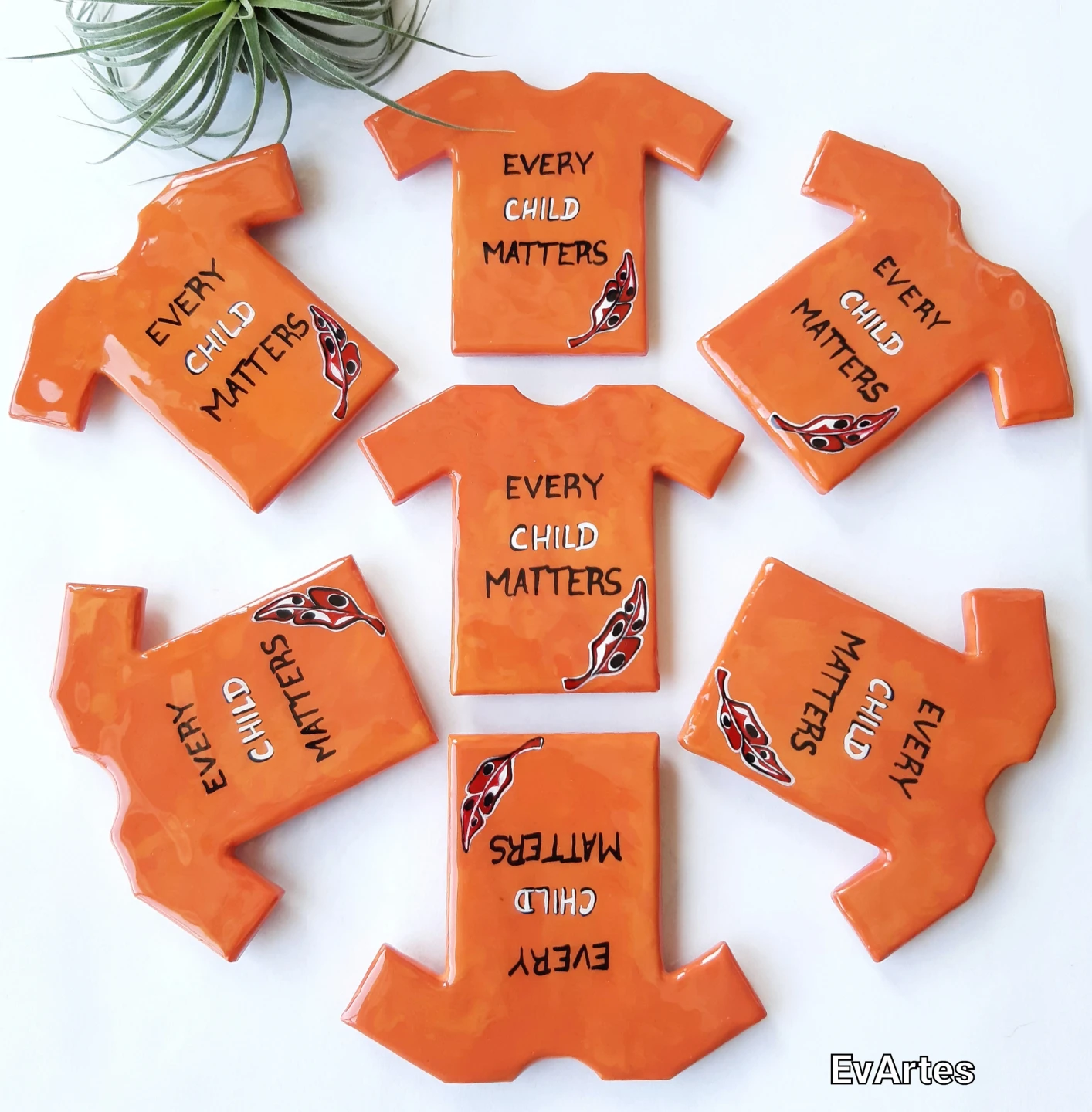 Handcrafted Orange Shirt Magnet | Every Child Matters - photo 4