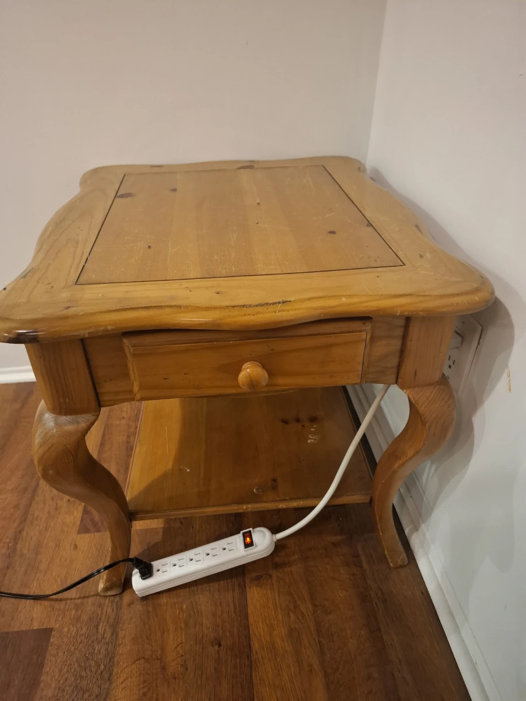 Solid Wood Side Table - photo 3
