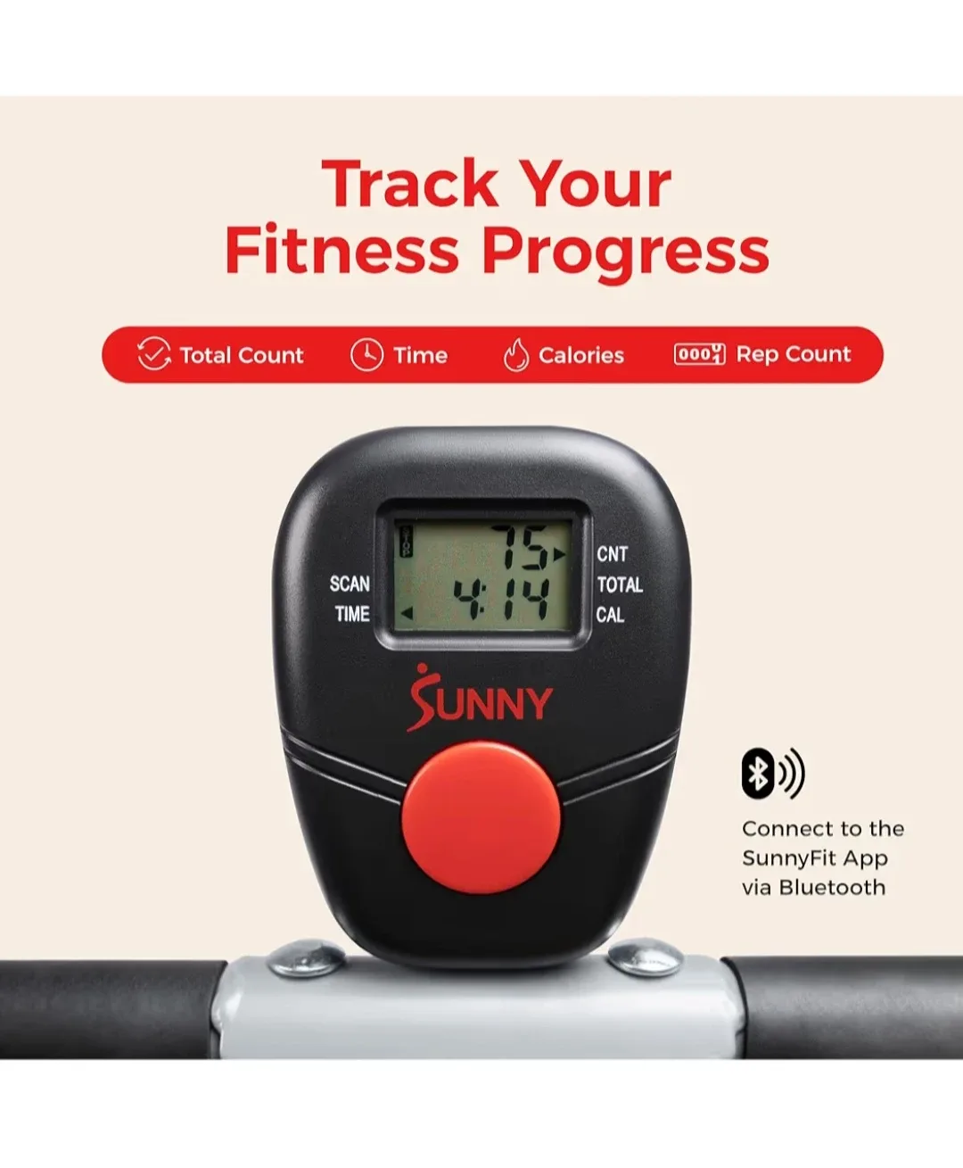 Sunny Health & Fitness Row-N-Ride Squat Assist Trainer - photo 5