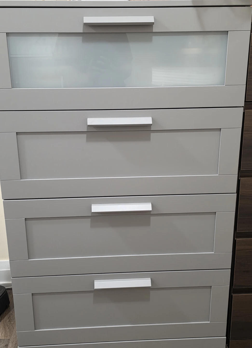 IKEA Brimnes 4-Drawer Dresser Gray