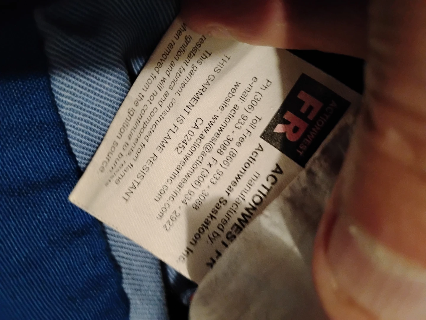 Actionwest FR Nomex III-A Work Jacket 60 obo - photo 4