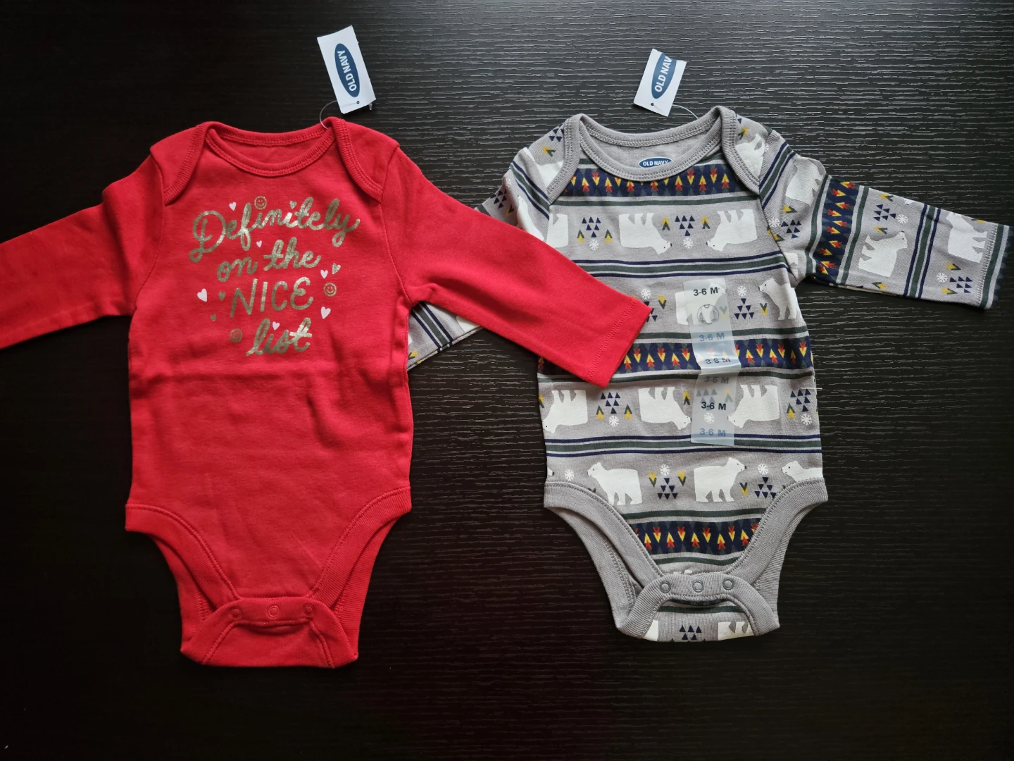 Two Old Navy Baby Bodysuits 3-6 Months (New with Tags)