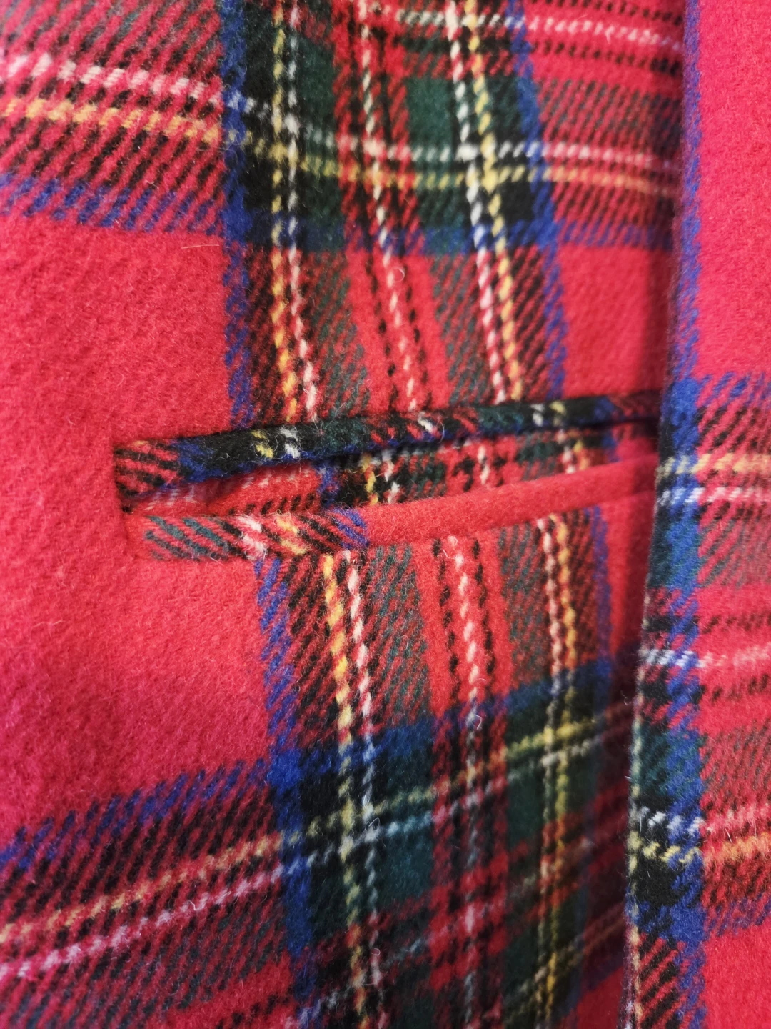 Red Wool Plaid Coat - photo 4