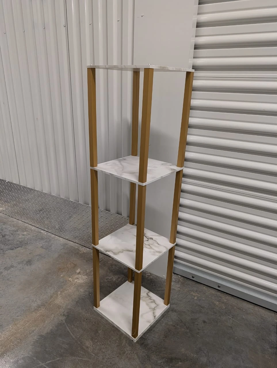 4-Tier Marble Effect Display Shelf - photo 2