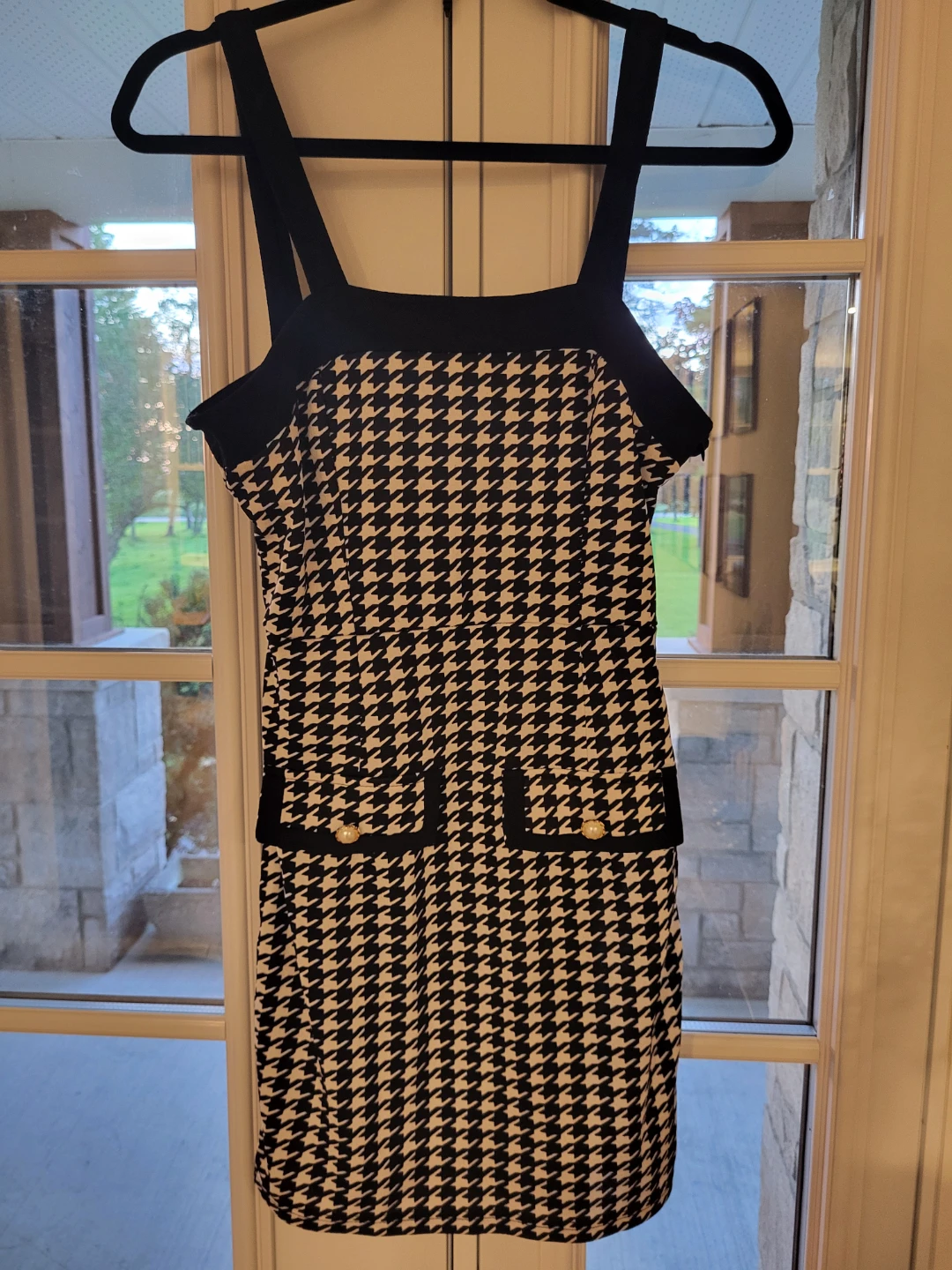 SHEIN Houndstooth Print Dress