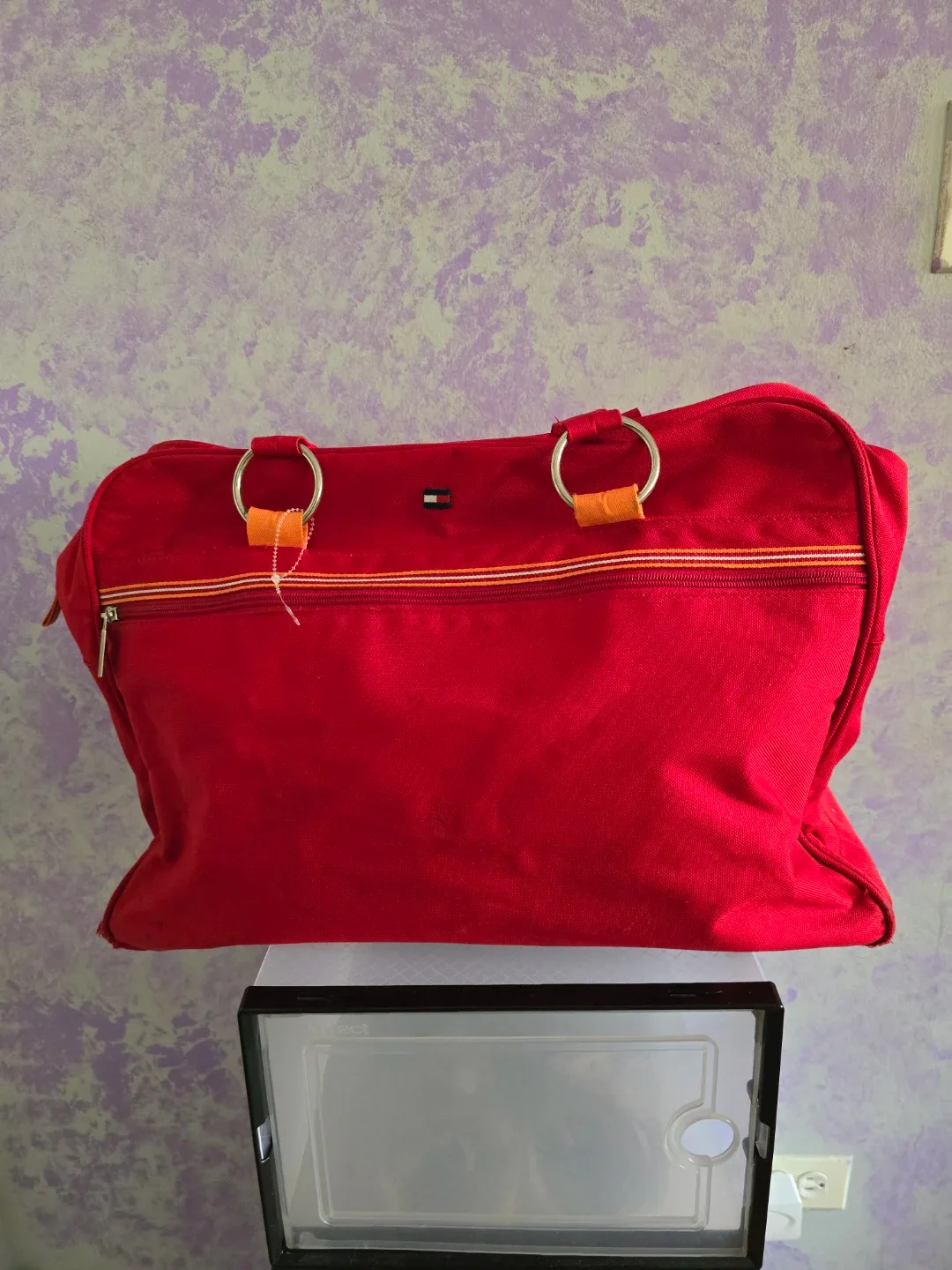 Tommy Hilfiger Red Tote Bag