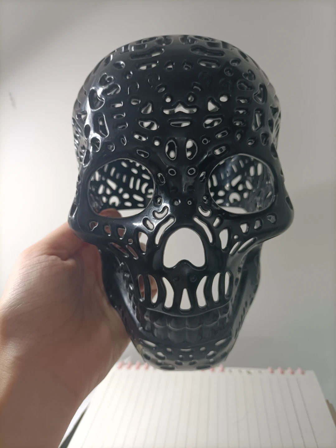 Black Skull Decorative Piece 🏈 - photo 3
