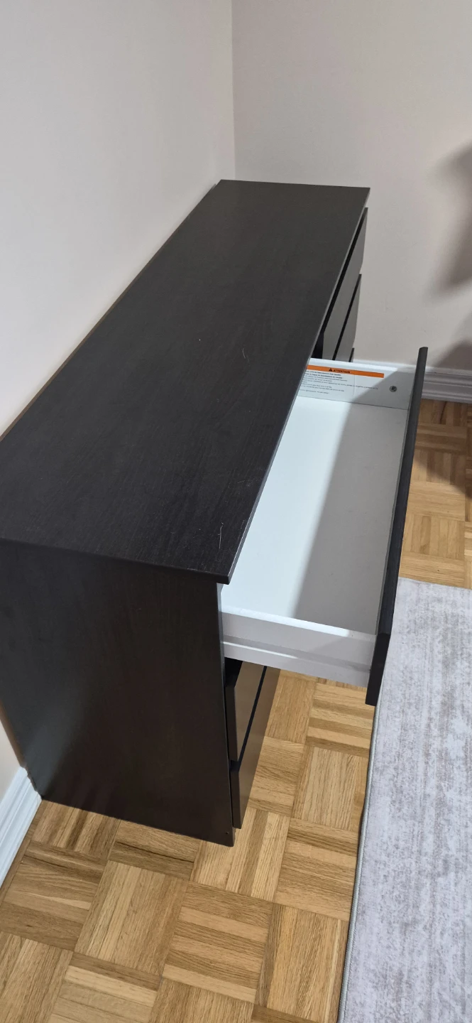 IKEA Malm 6-Drawer Dresser Black-Brown - photo 2