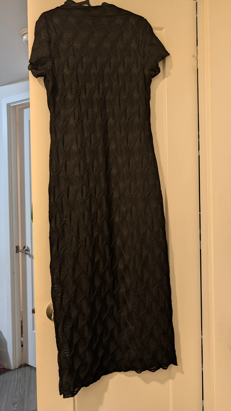 Black Textured Dress