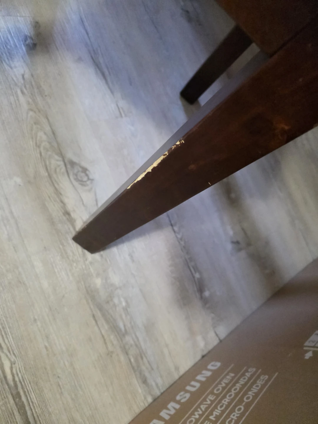 Faux Marble Top Side Table - photo 3
