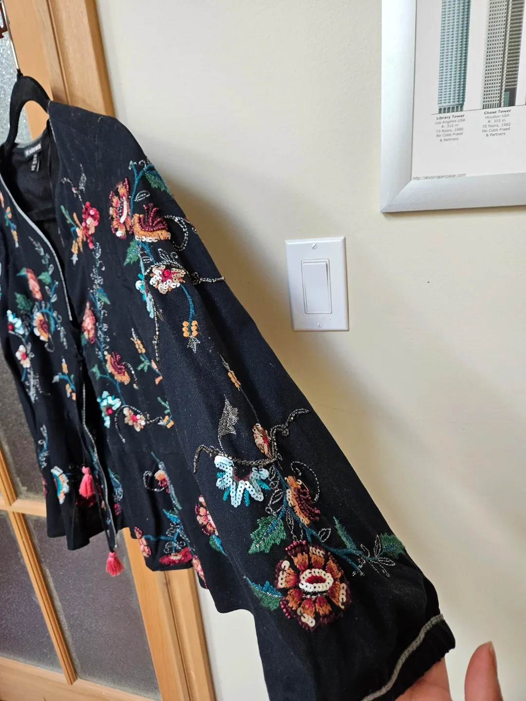trf_outerwear(Zara) embroidered floral jacket - photo 3