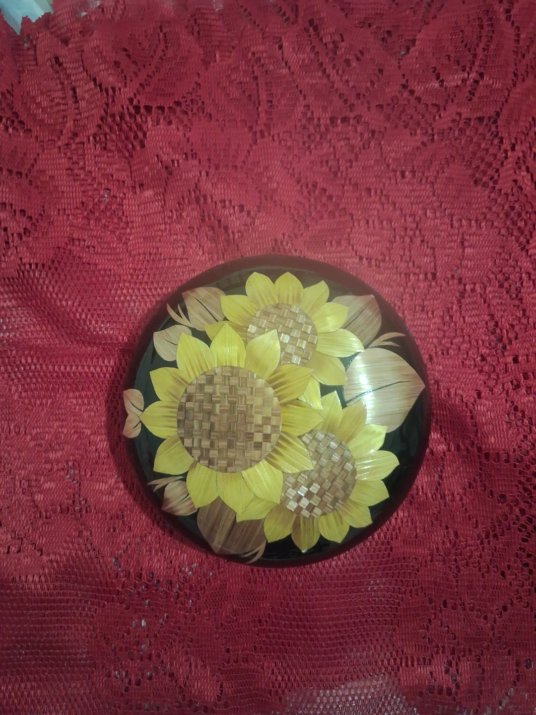 Sunflower decorative trinket box - photo 2