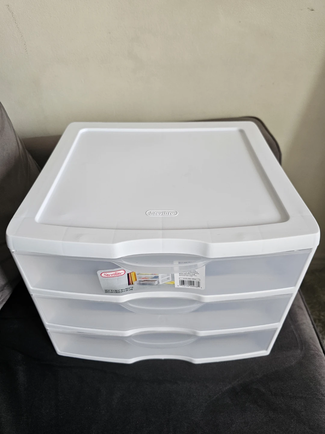 Sterilite 3-Drawer Wide Storage Unit, White 🏈