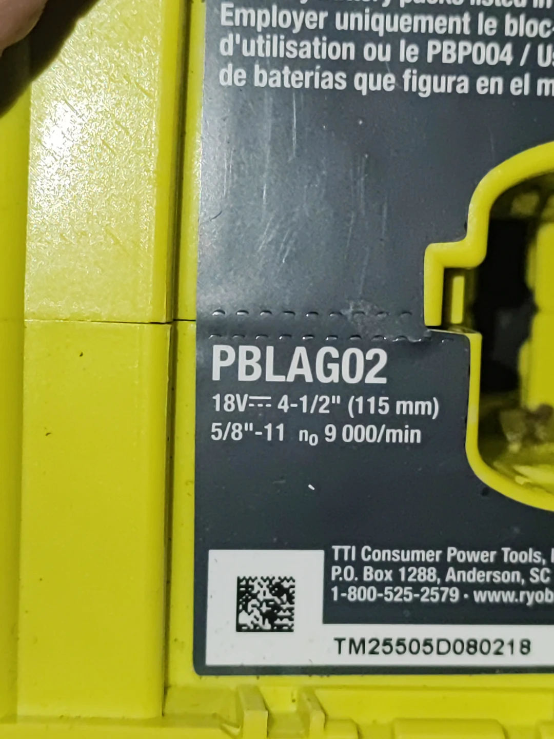 Ryobi 18V ONE+ HP Brushless 4-1/2 in. Angle Grinder Kit - photo 3