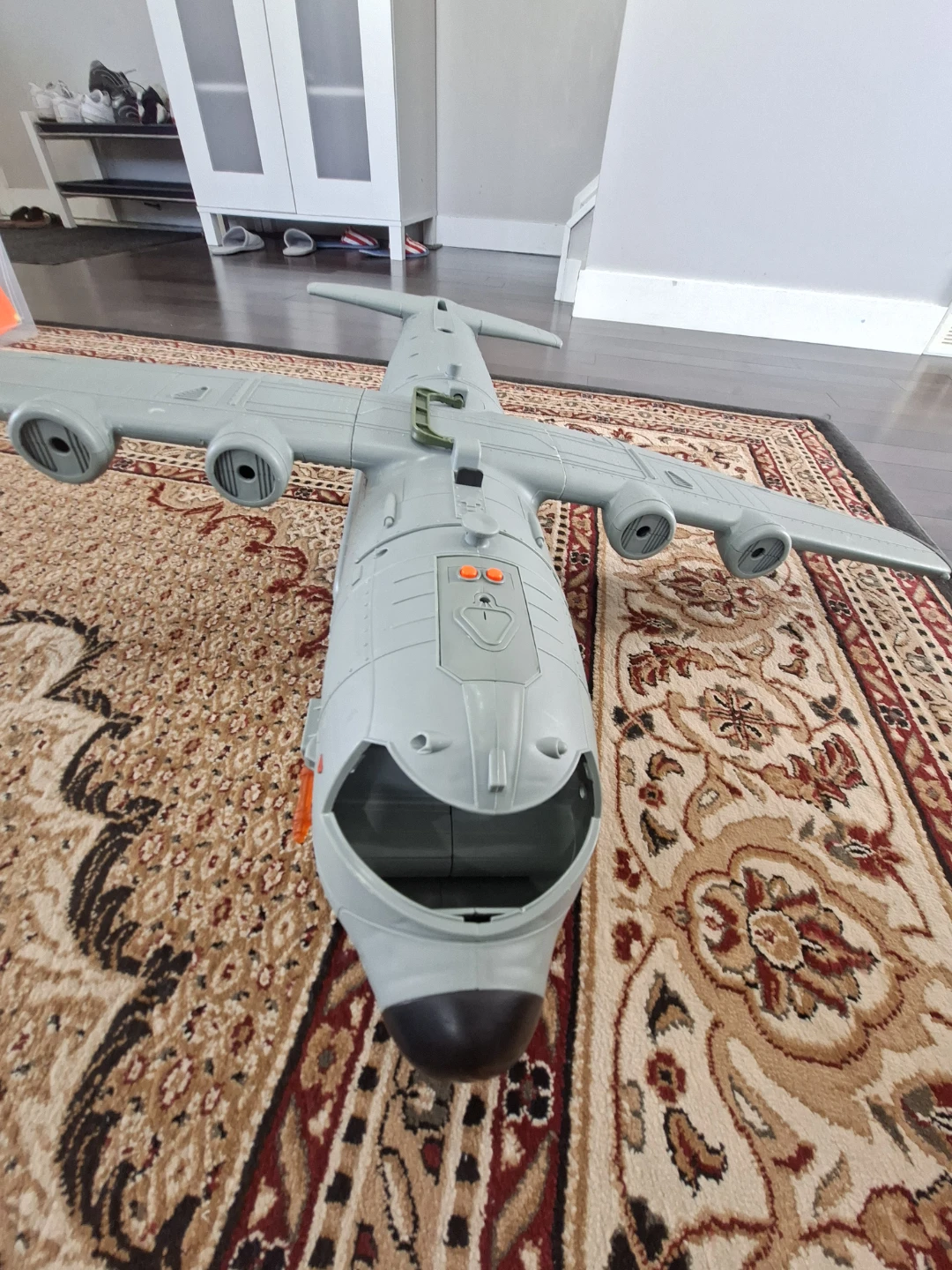 Large Plastic Military Transport Toy Plane - photo 4