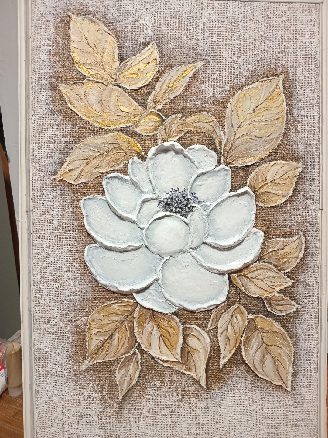 Textured Floral Canvas Art
