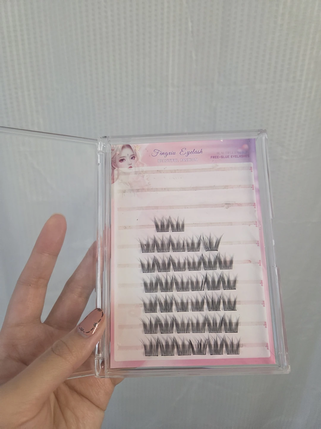 Wispy Cluster eye Lashes self adhesive C curl - photo 2