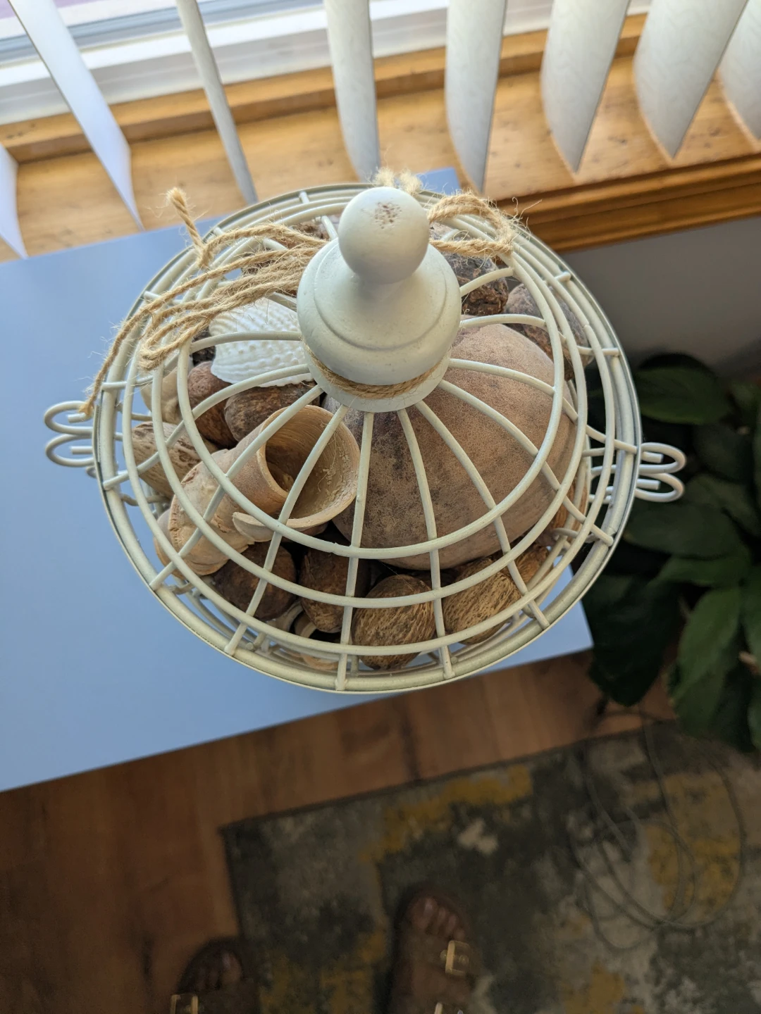 Decorative Metal Birdcage Style Orbs Holder - photo 2