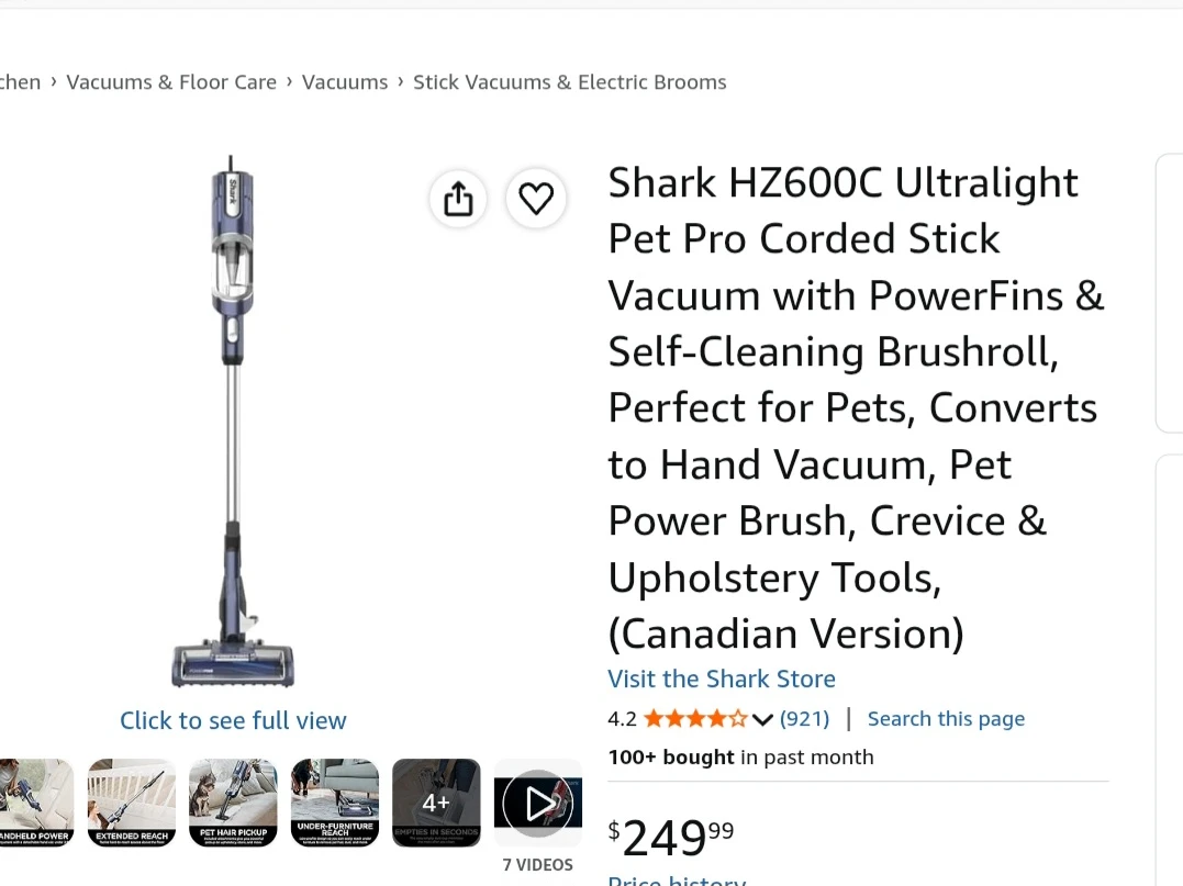 Shark ultralight pet pro vacuum - photo 5