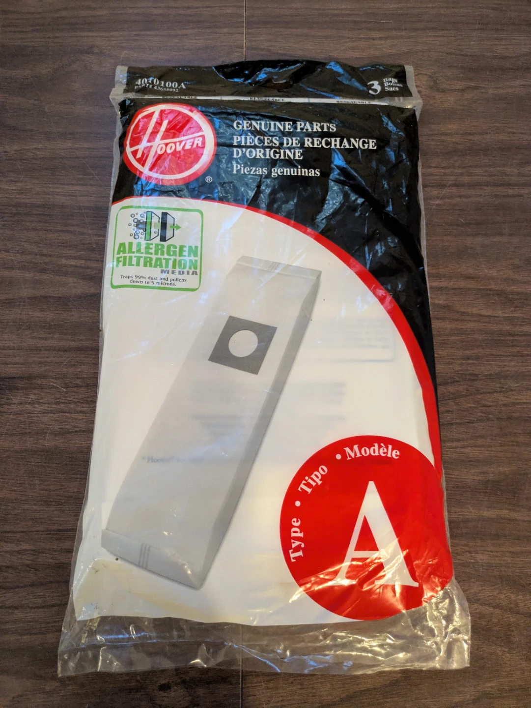 Hoover Type A Vacuum Bags (3 Pack)
