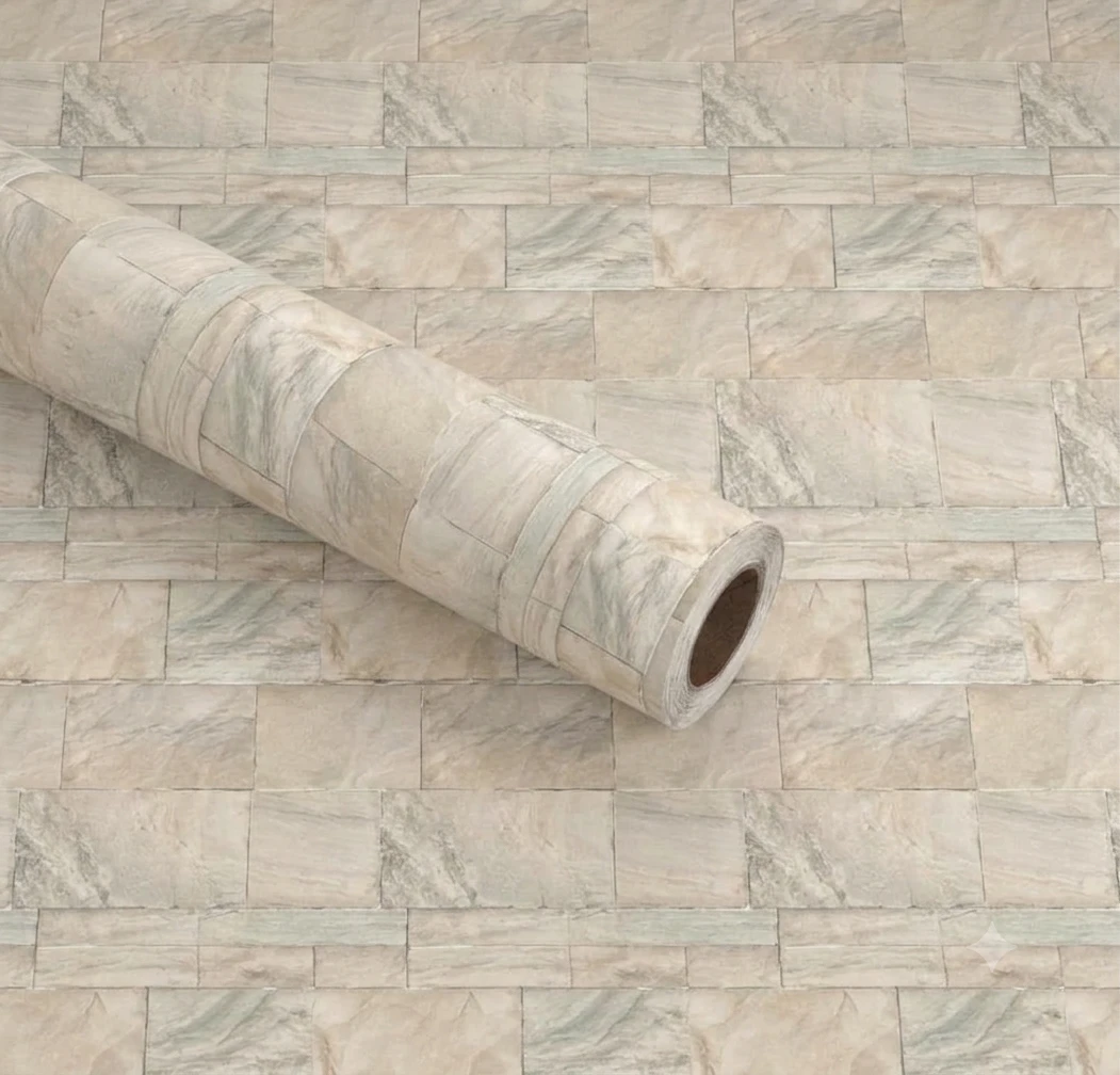 Stone Brick Peel & Stick Removable Wallpaper  17"×80"