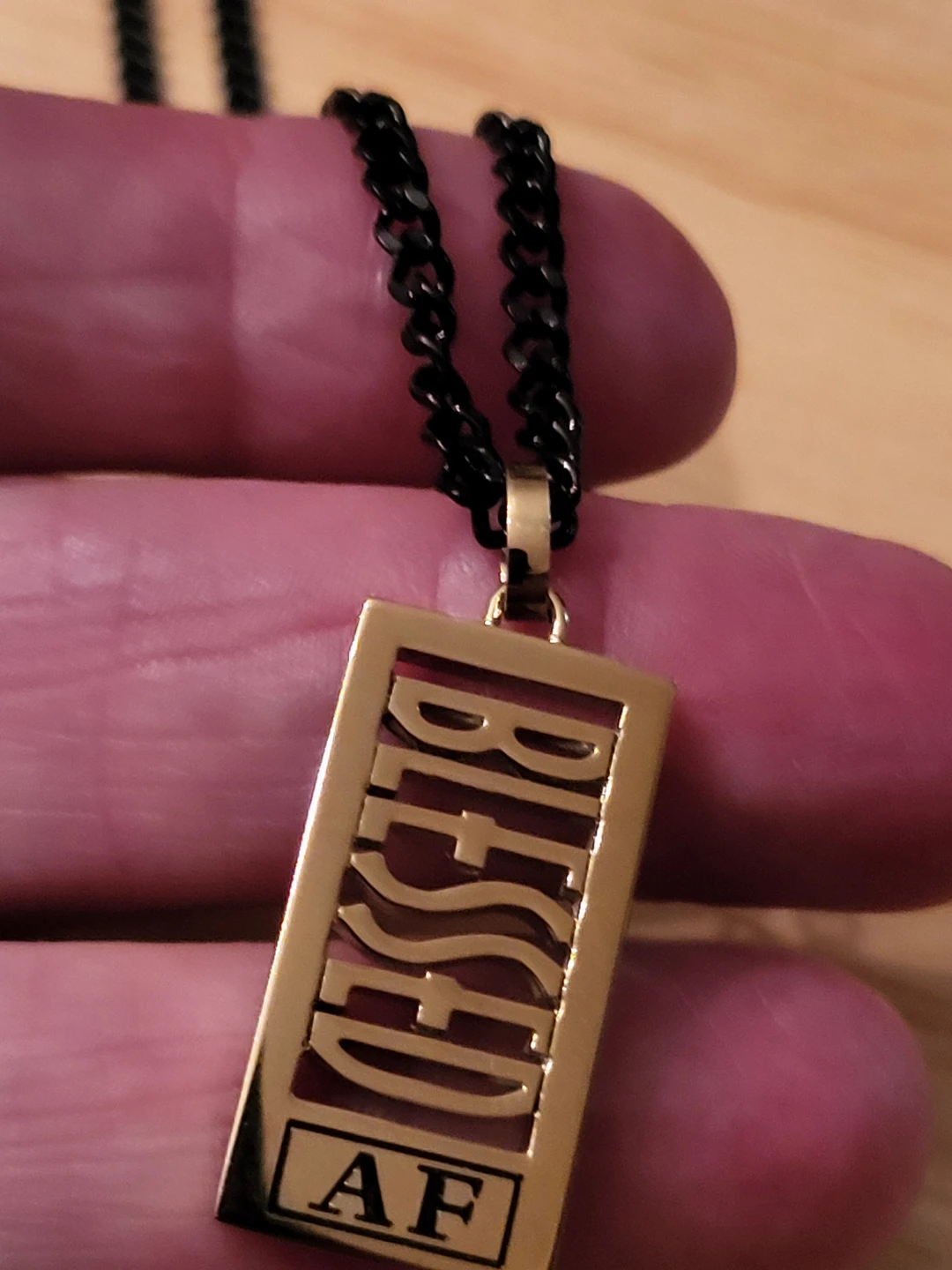 Brand New Villains Blessed AF Necklace - photo 3
