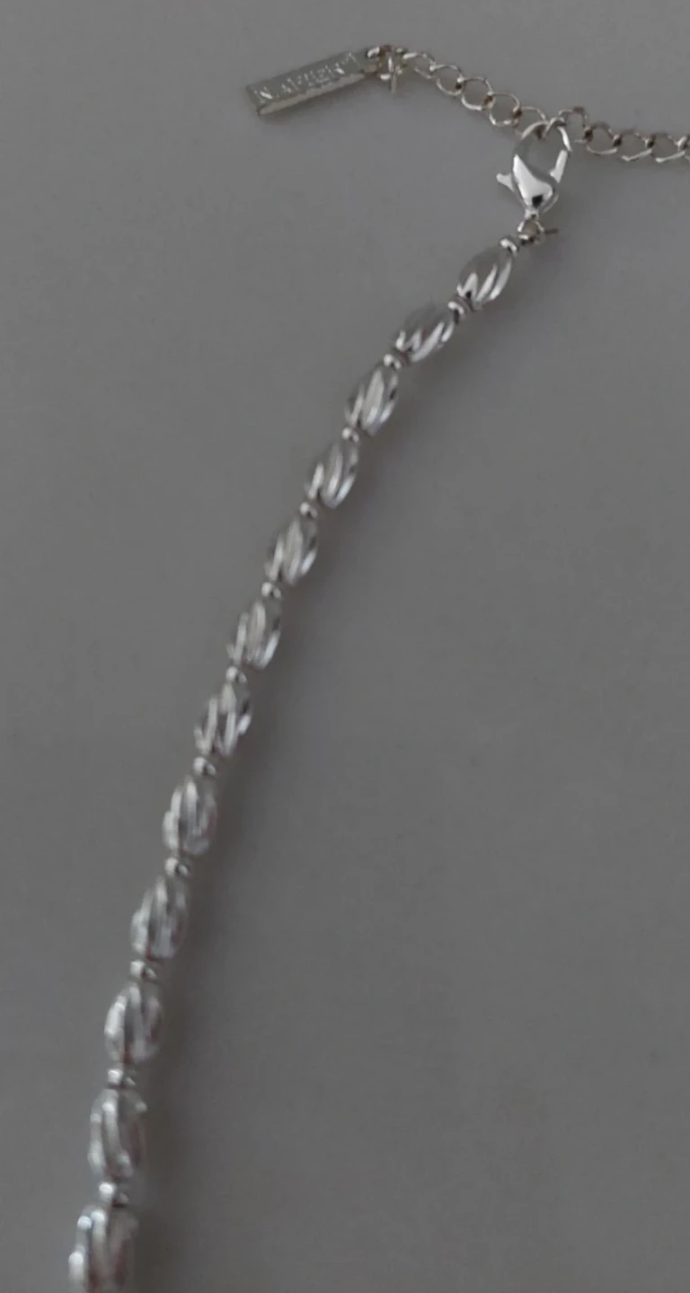 Napier Silver-Tone Twist Bead Necklace - photo 3