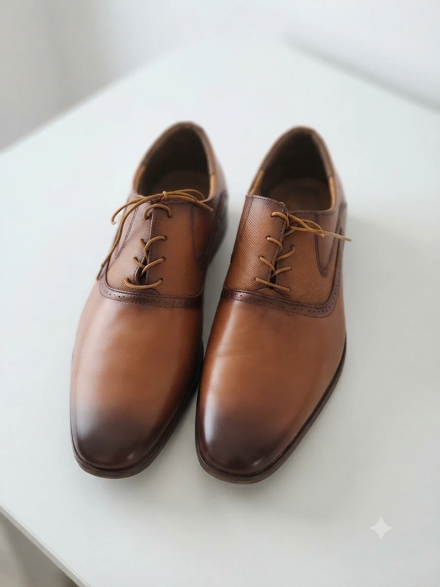 New Tan Brown Dress Shoes Size 8.5