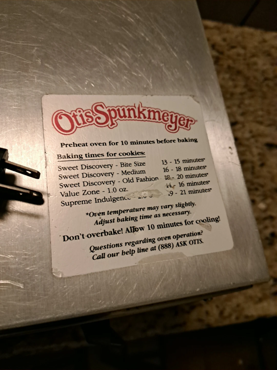 Otis Spunkmeyer Commercial Convection Oven OS-1 - photo 3
