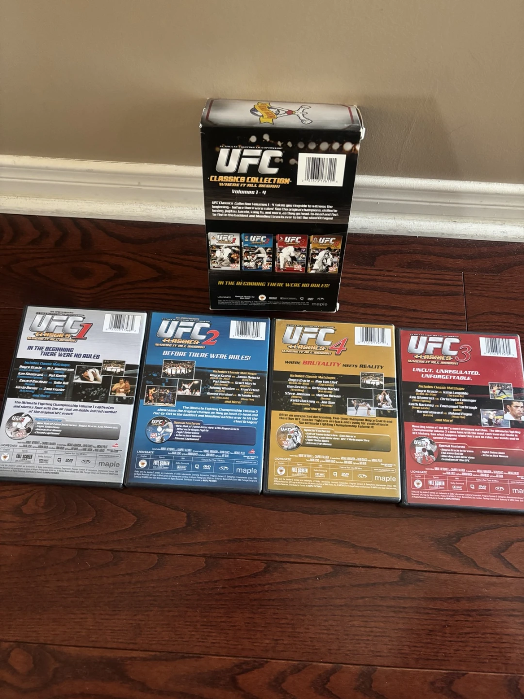 EUC - UFC Classics Collection Volumes 1-4 DVD Box Set - photo 2