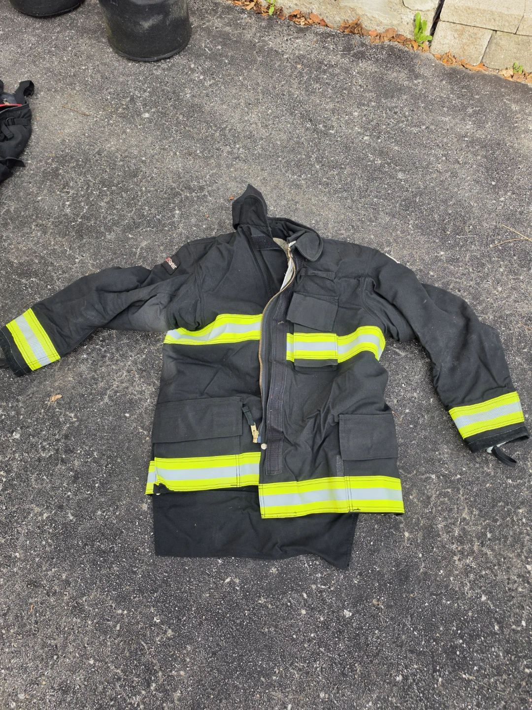 Firefighter Bunker Gear Set with Helmet and Boots