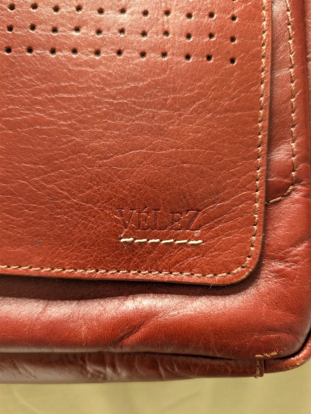 Velez Brown Leather Crossbody Messenger Bag - photo 2