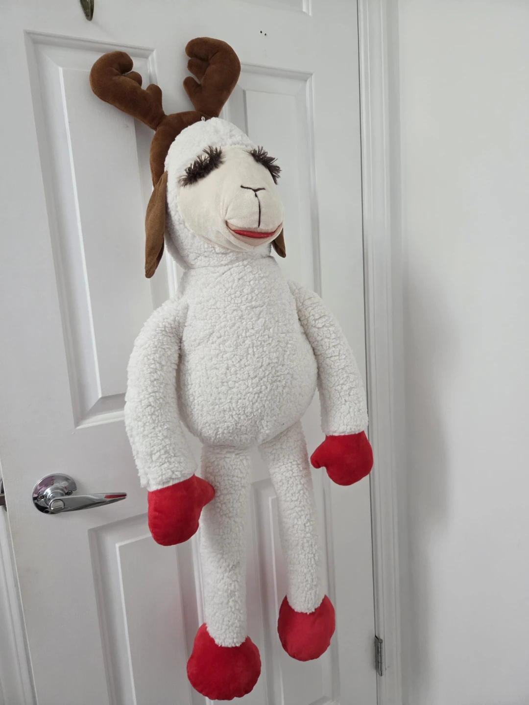 Lamb Chop Reindeer Holiday Dog Toy