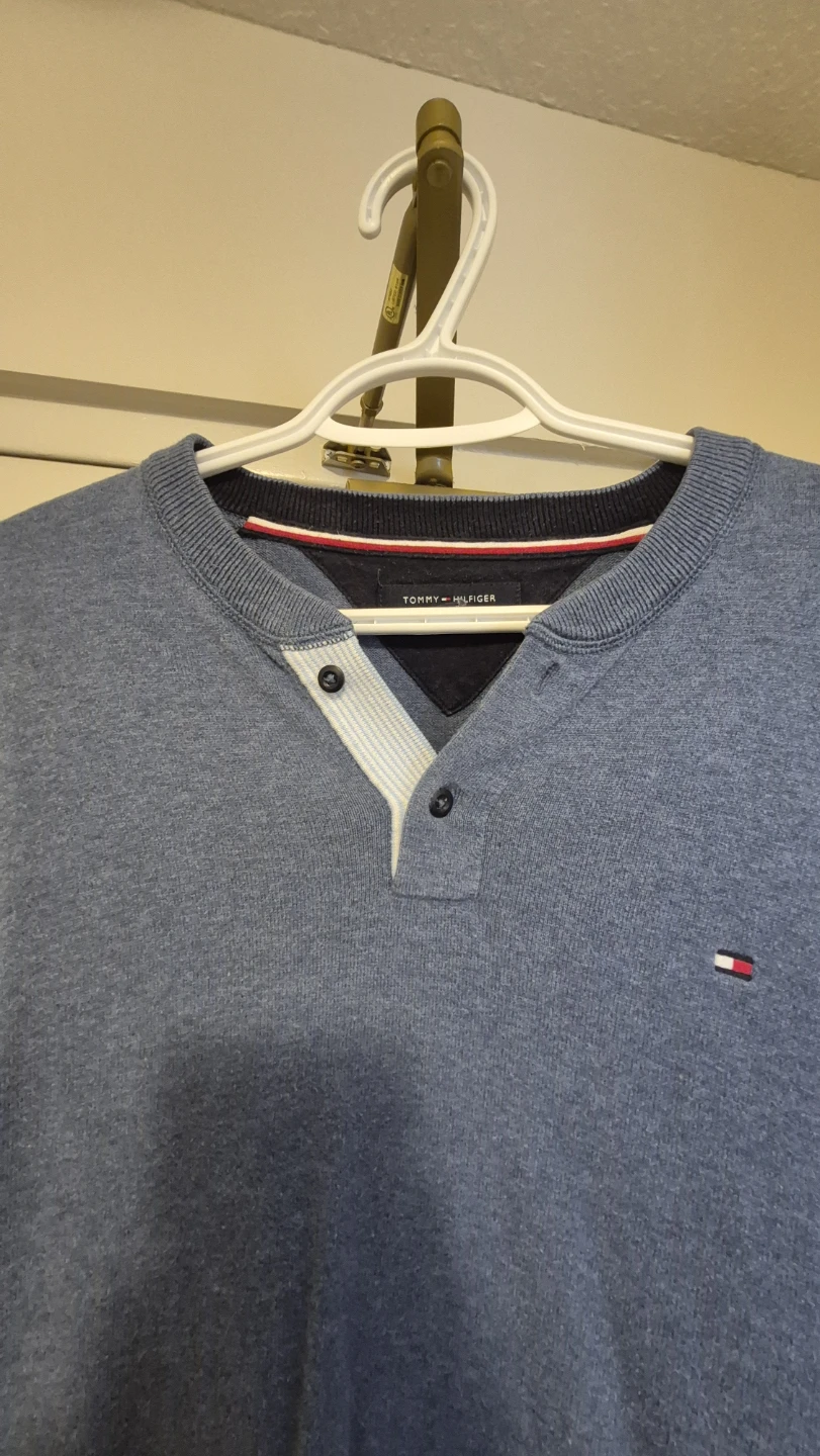 Tommy Hilfiger Blue Henley Sweater - photo 3