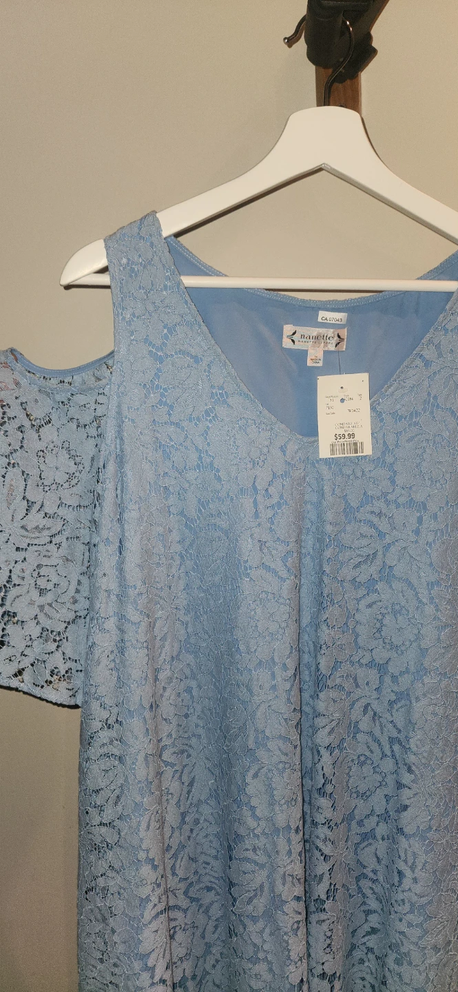Nanette Lepore Cornflower Blue Lace Dress - photo 5