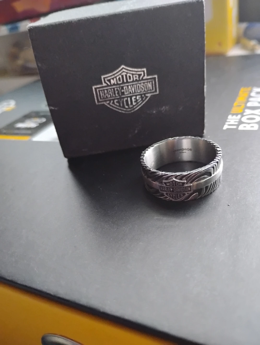 Harley Davidson driftwood ring - photo 2