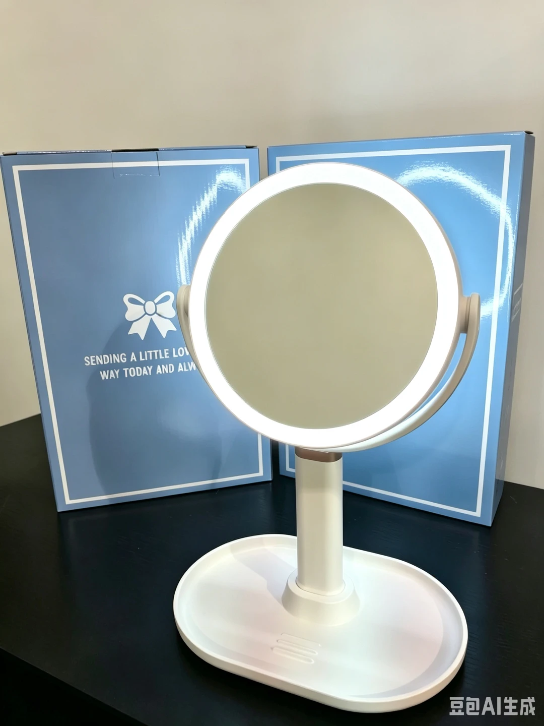 LED Lighted Tabletop Vanity Mirror