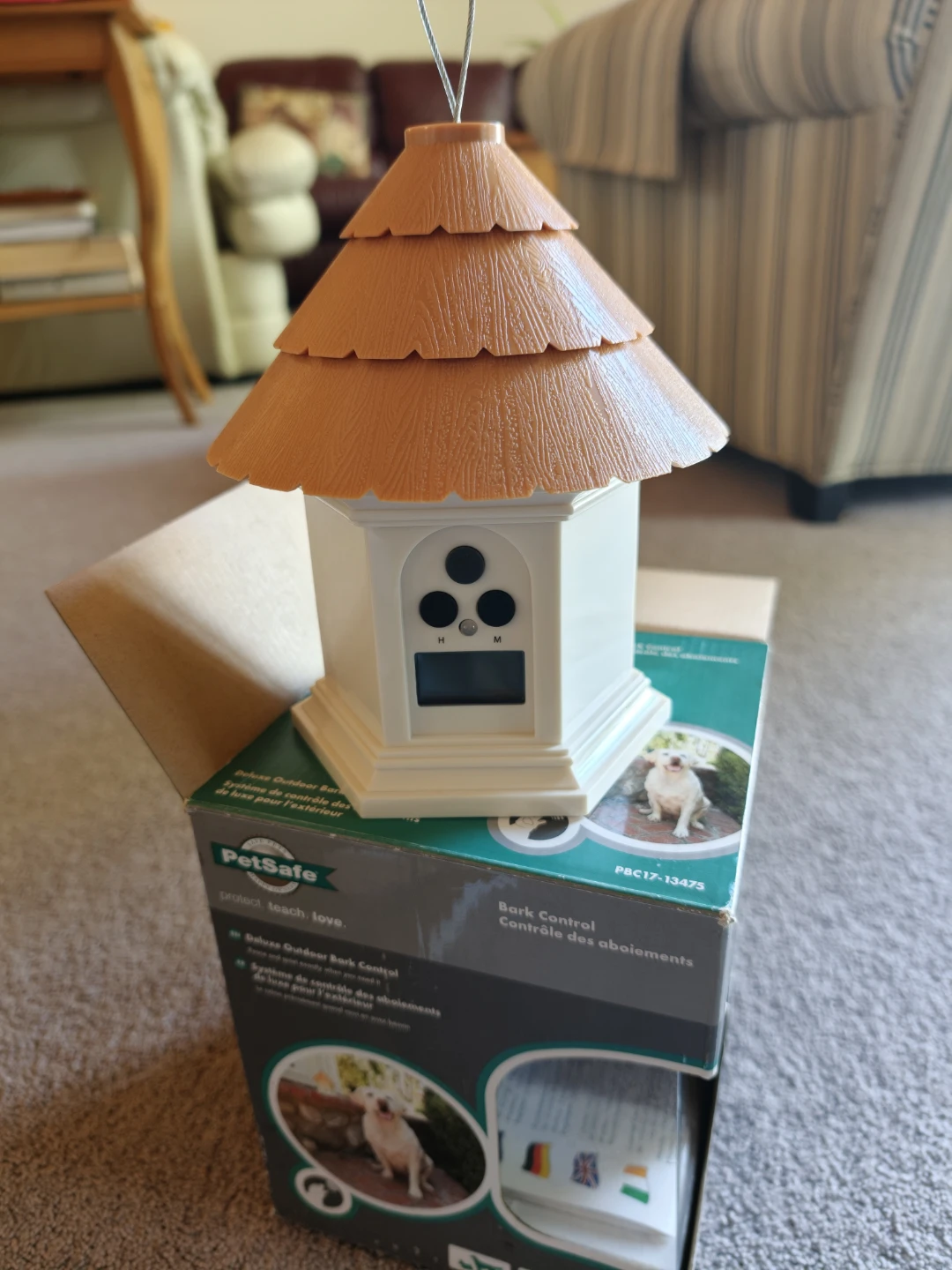 The PetSafe deluxe outdoor bark control.