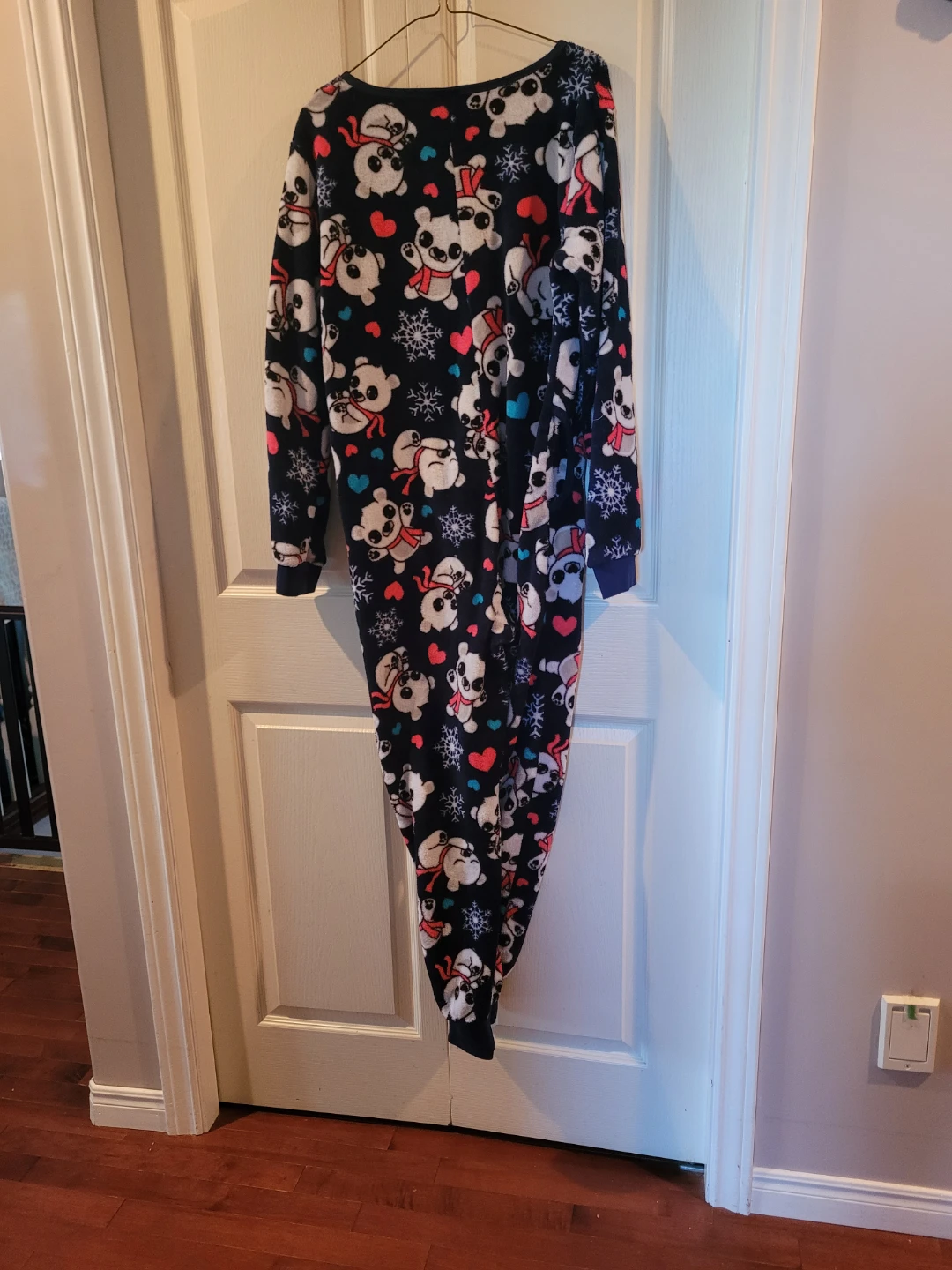 Fleece Panda Print Onesie