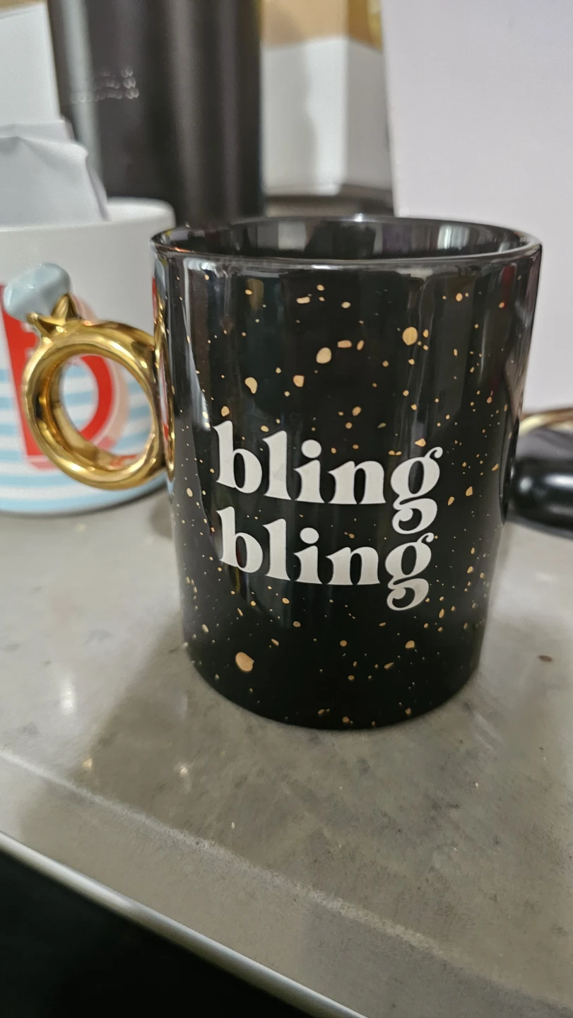 Indigo Bling Bling Ring Handle Mug - photo 3