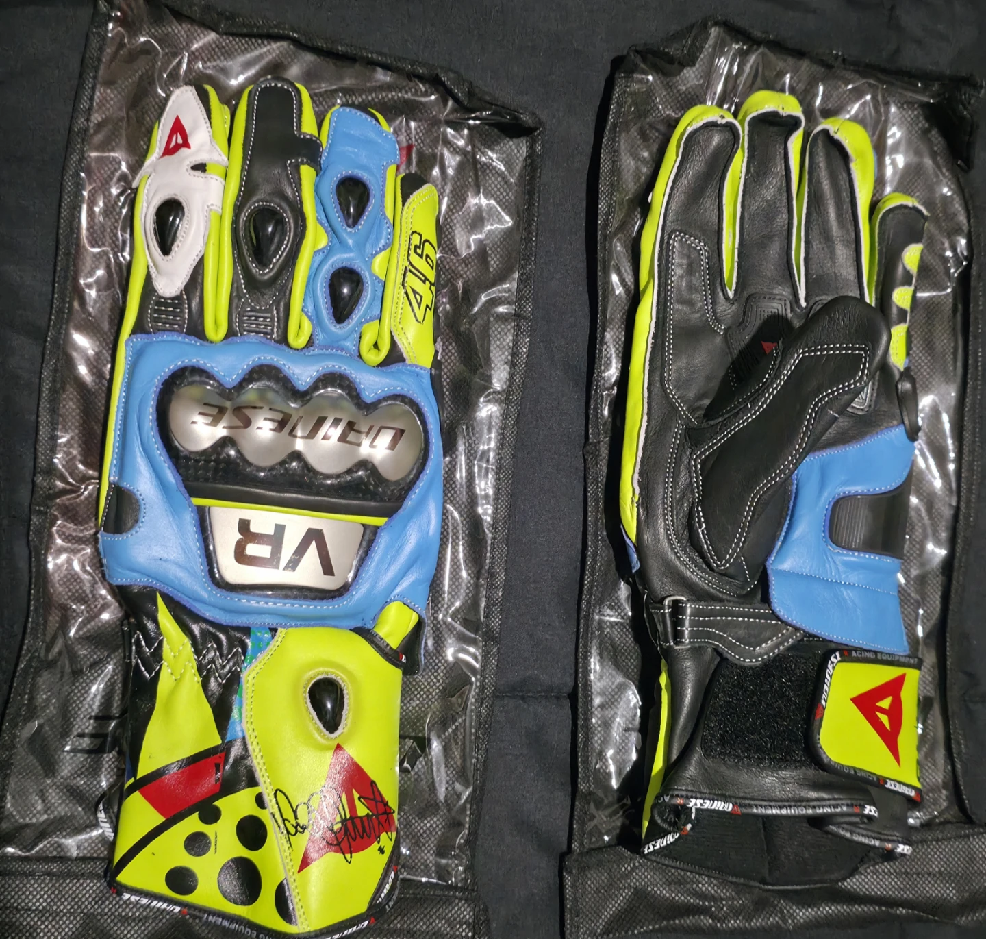 Dainese VR 46 Motorcycle Gloves Size L - photo 4