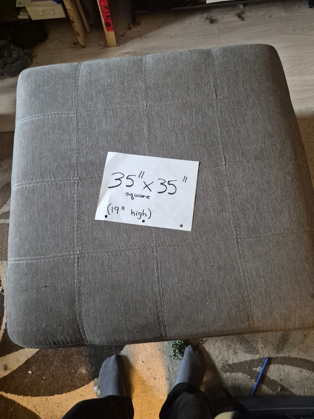 Grey Sectional Chaise Sofa with Ottoman - photo 4