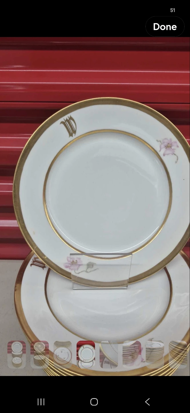 Set of 20 Vintage Limoges Floral Porcelain Plates - photo 3