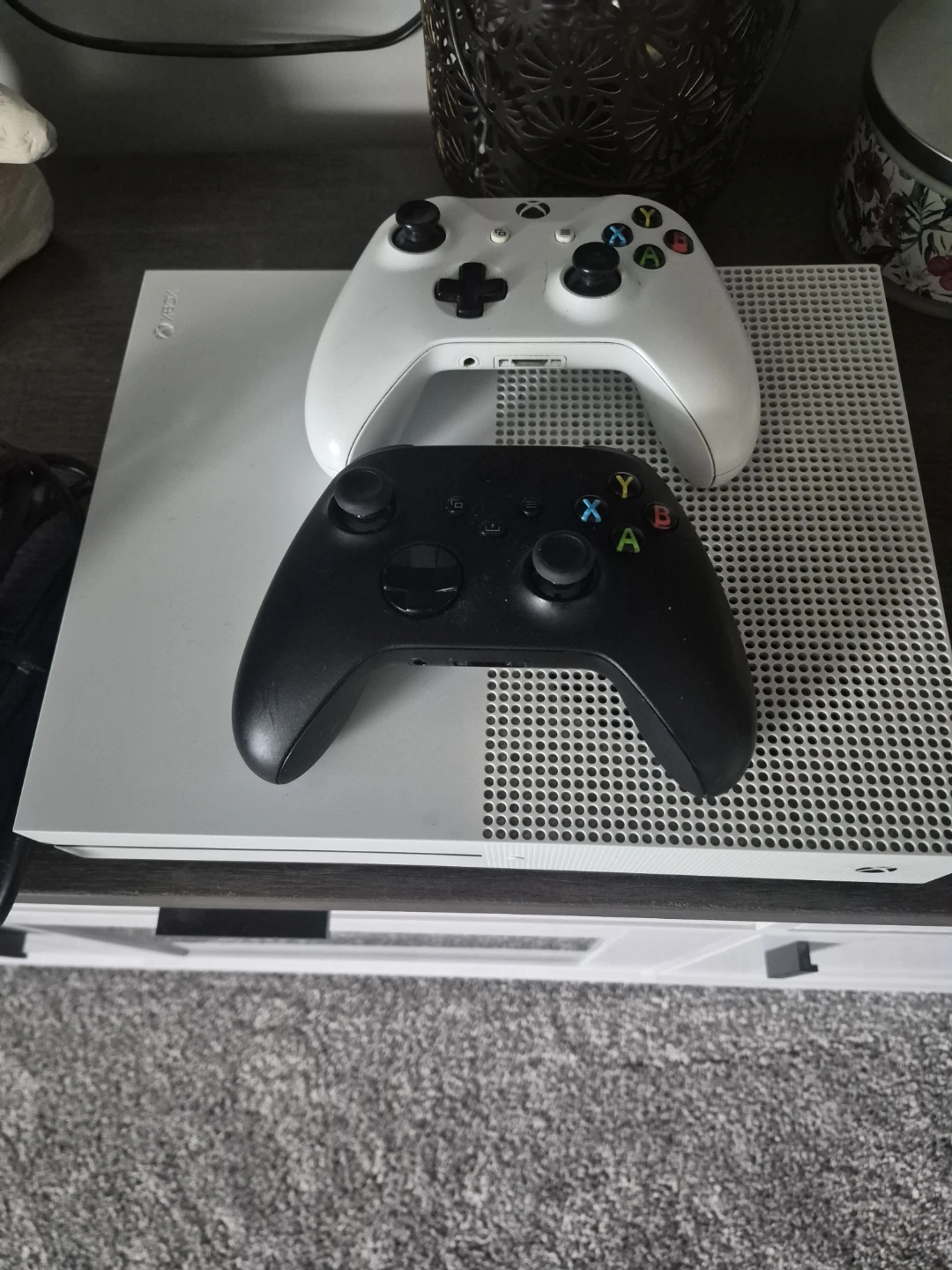 Xbox One S Console with Two Controllers