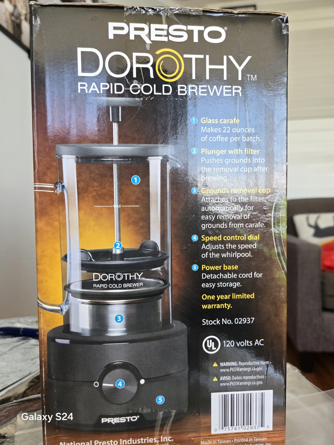Presto Dorothy Rapid Cold Brewer