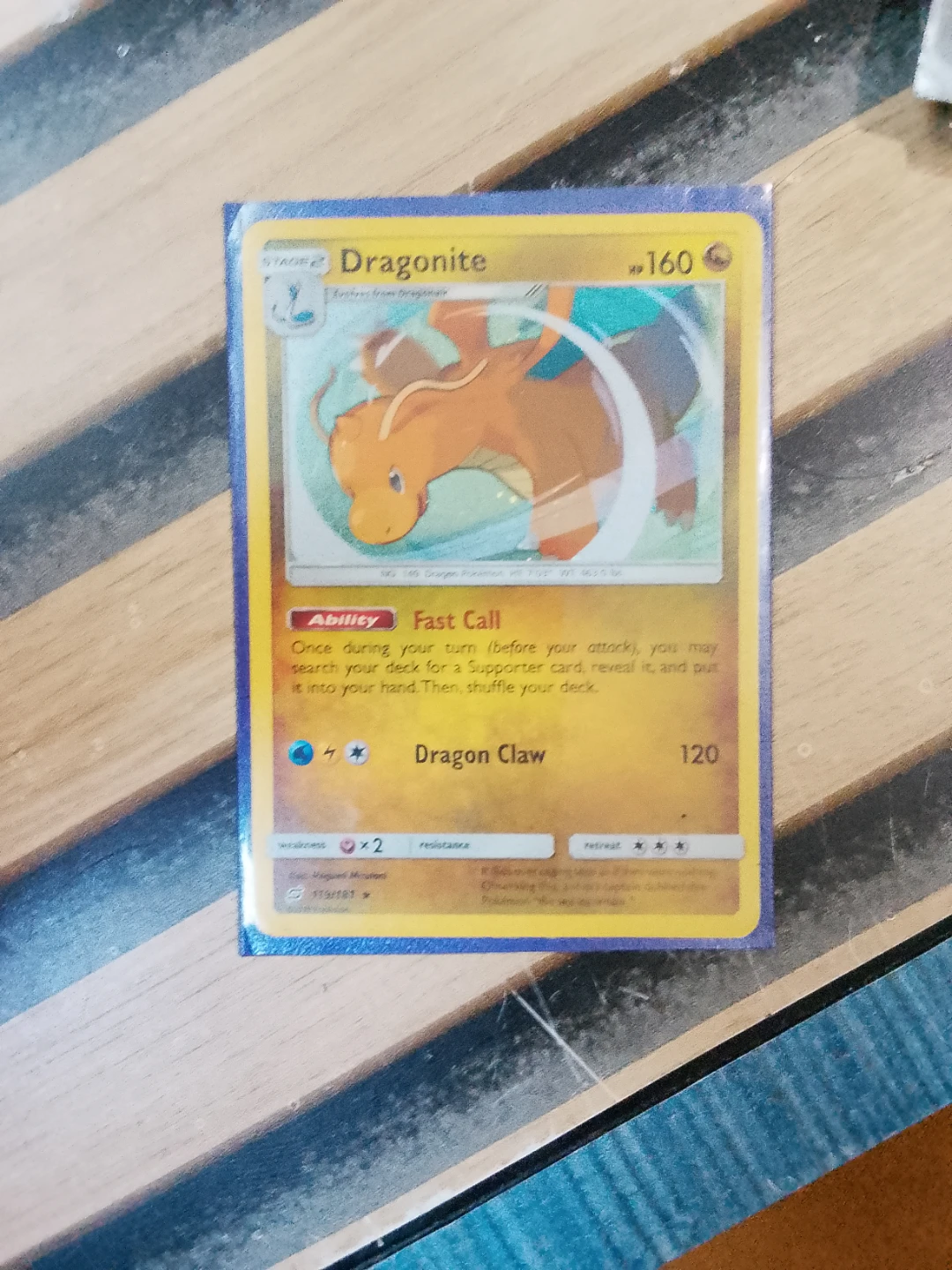 Pokemon Dragonite 119/181 Card