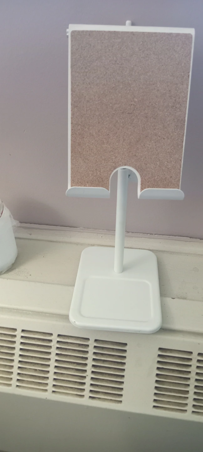 White Adjustable Tablet and Phone Stand